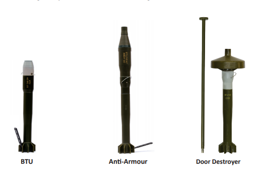 Description des grenades de fusil