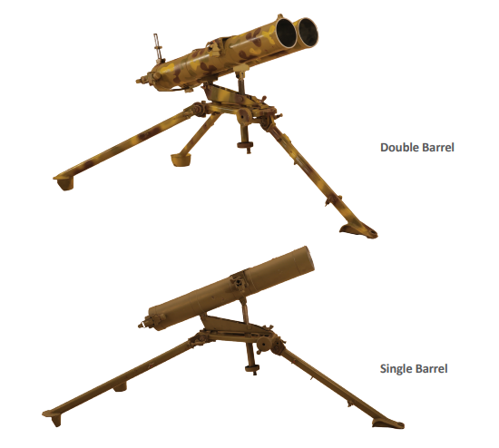 107 mm Lance-roquettes Commando à double et simple canon