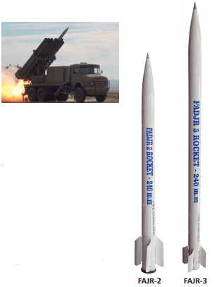 FAJR 2 and FAJR 3 Rockets-Fin Stabilized – (240 mm)